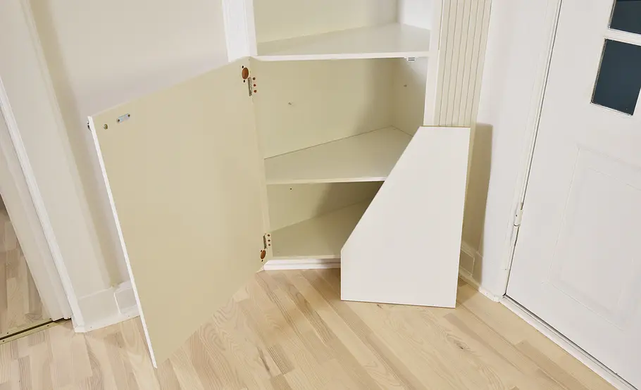 Flur-Eckschrank selber bauen