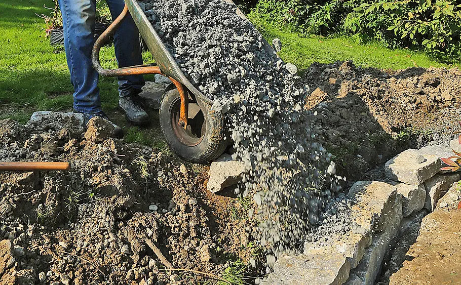 Trockenmauer bauen