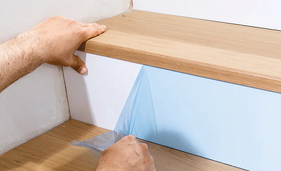 Parkett auf Treppe verlegen