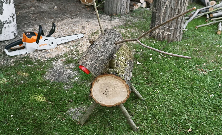 Kreative Gartendeko: Holztiere selber machen