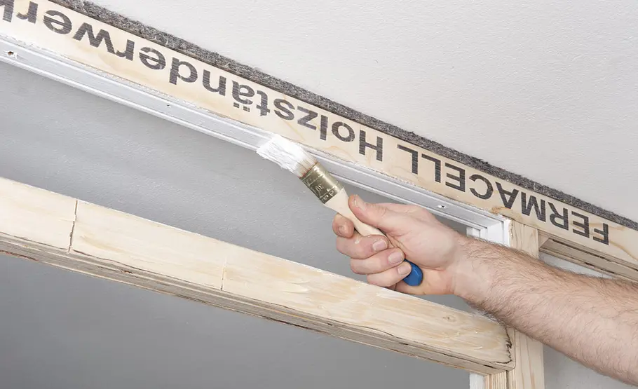 Trennwandbau mit Holzprofilen