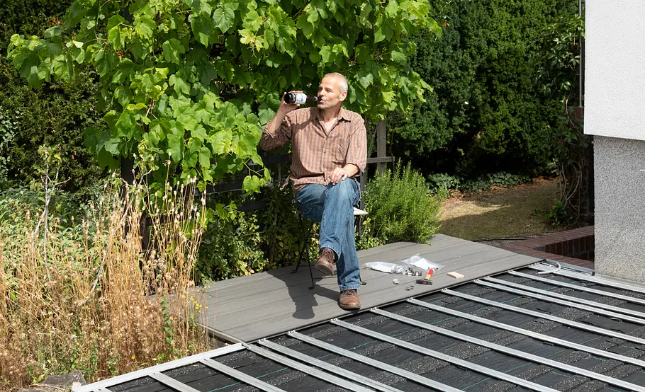Terrassensanierung: WPC-Fläche vorbereiten
