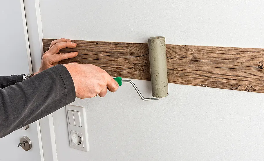 Wand mit Echtholz verkleiden
