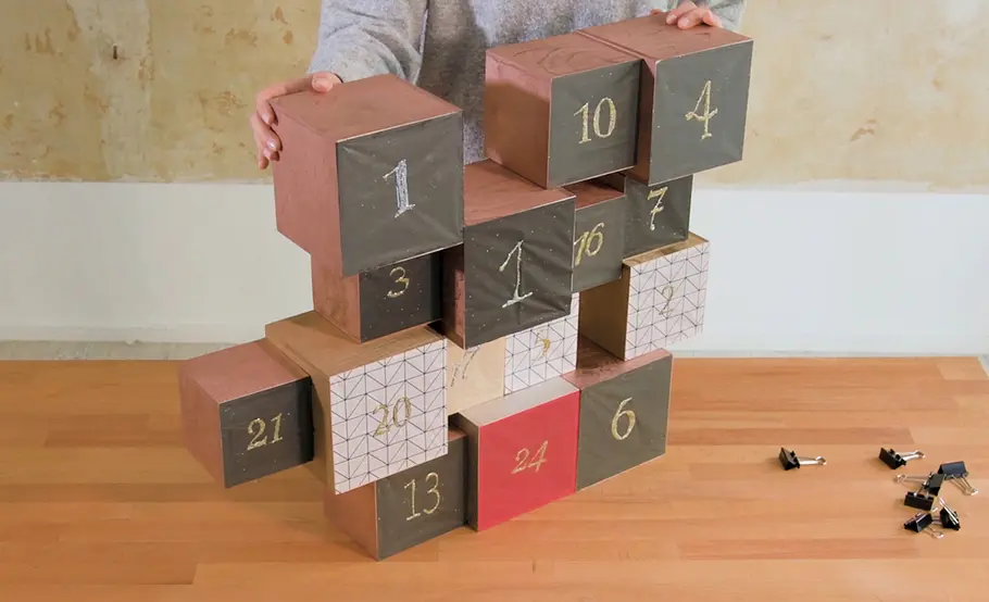 Wiederbefüllbaren Adventskalender selber machen