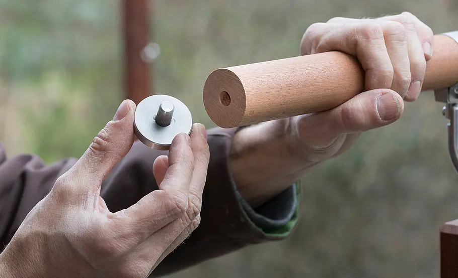Hochterrasse aus Holz – Geländer