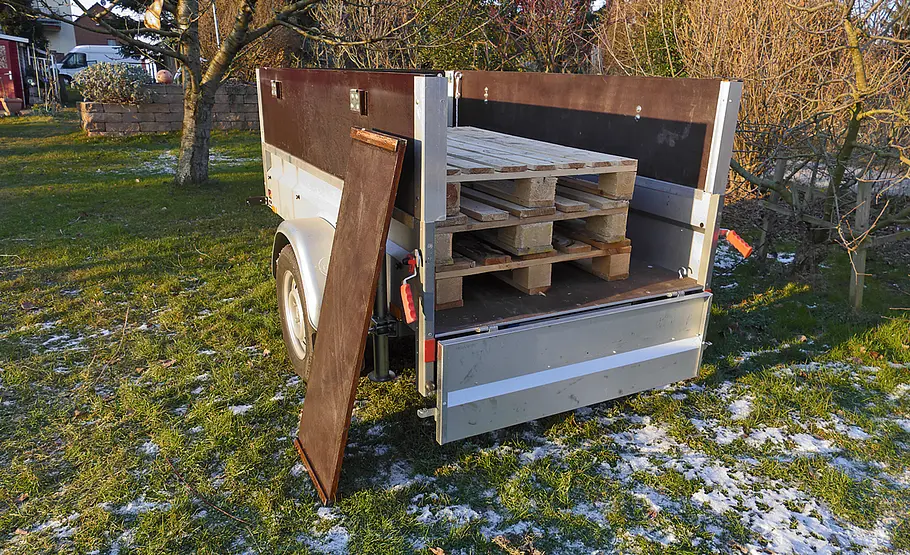 Bordwanderhöhung für Stema-Anhänger bauen