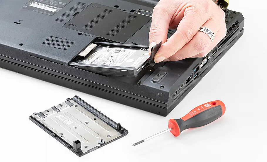 SSD-Platte statt Laptop Festplatte