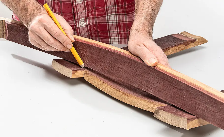 Stuhl aus Weinfass bauen