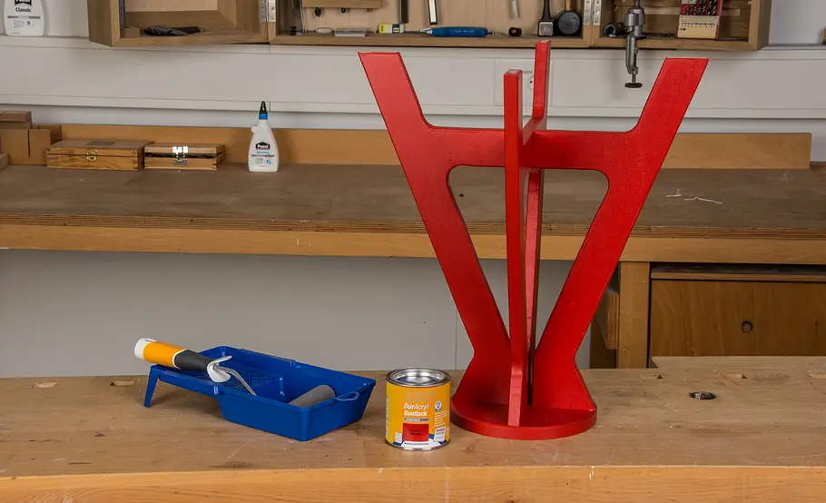 Werkstatthocker verschrauben