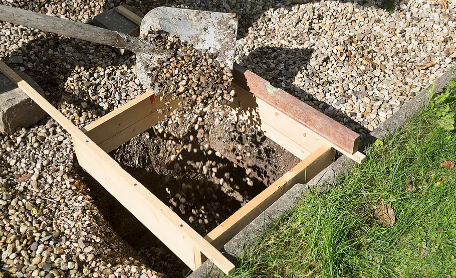 Hochterrasse aus Holz – Unterkonstruktion