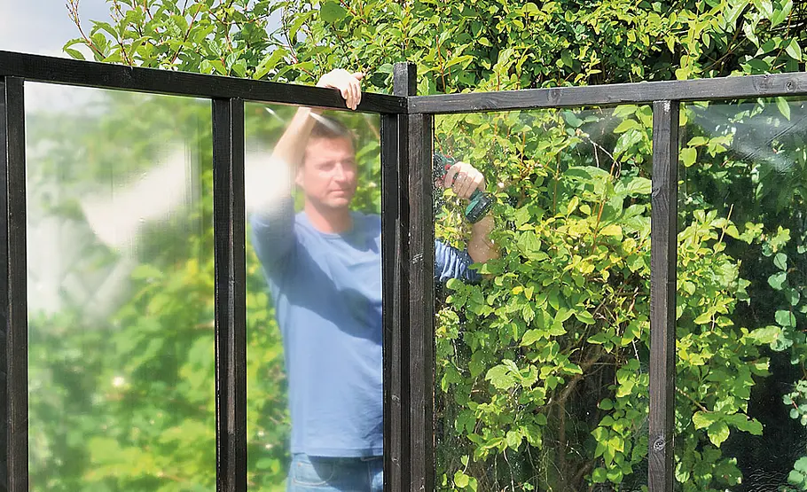 Gewächshaus aus Glas selber bauen