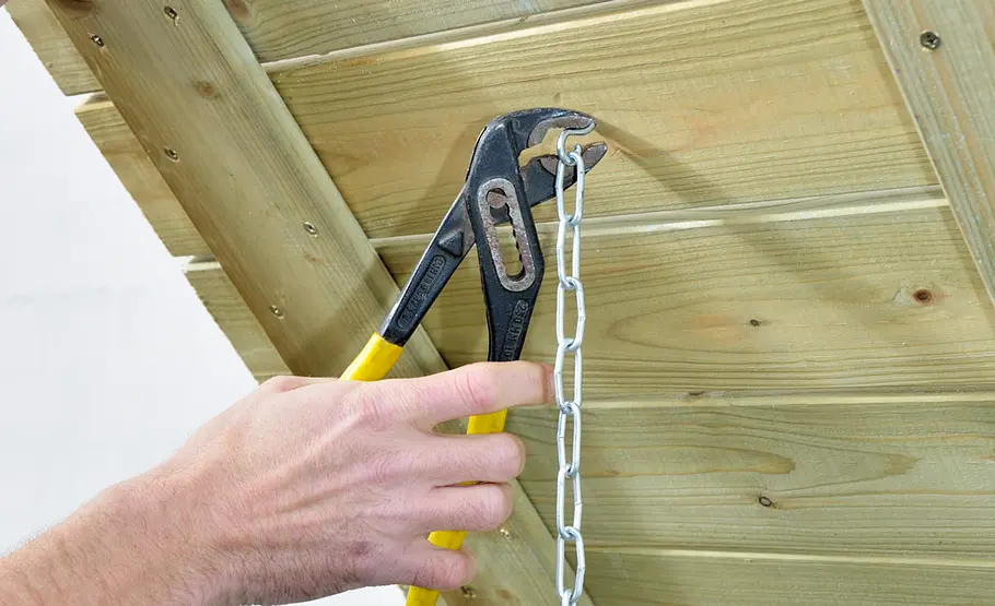 Holzverkleidung für Mülltonnen