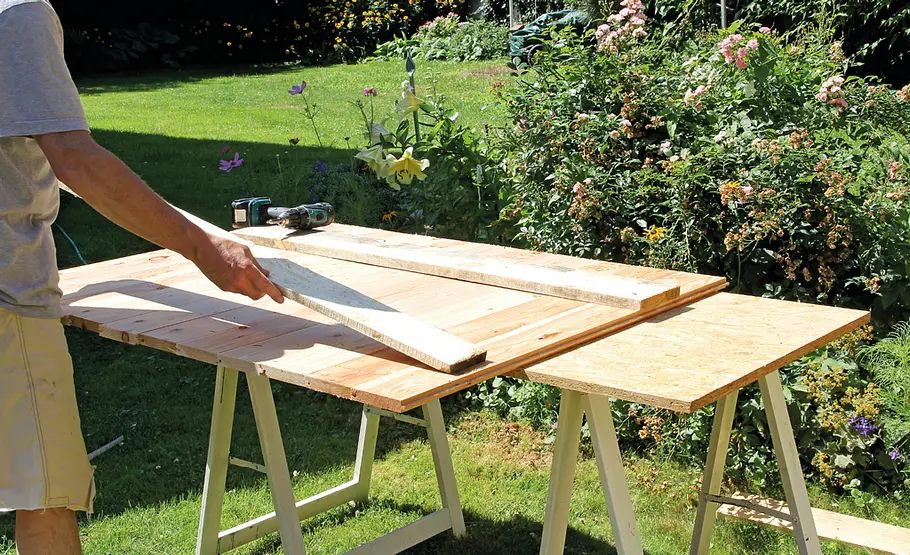 Strandkorb aus Europaletten selber bauen