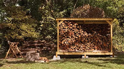 Anleitung: Holzlege selber bauen - Foto: Hersteller / Stihl