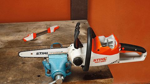 Sägekette nachschärfen - Foto: Hersteller/Stihl