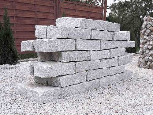Granit Mauersteine Naturstein 10x20x40 cm