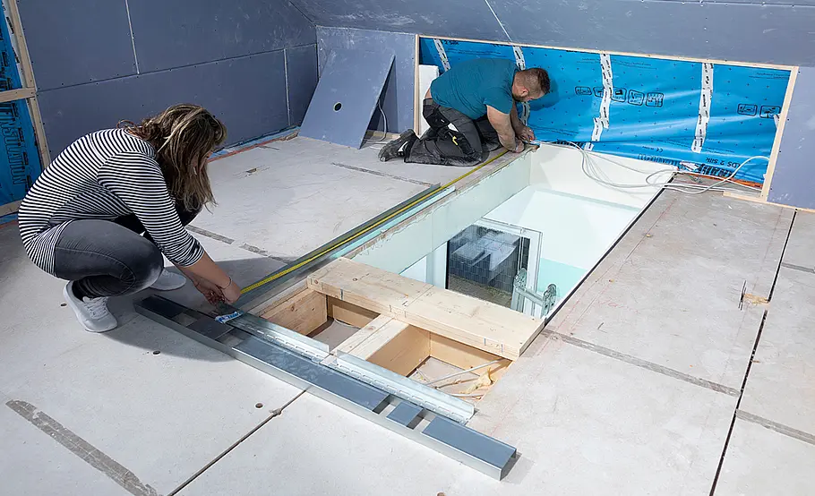 Treppenaufgang verkleiden