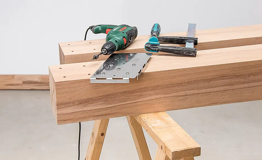 Balkenbett selber bauen