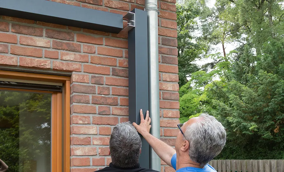 Terrassenüberdachung aus Alu und Glas bauen