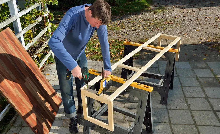 Mobile Sichtschutz-Markise für Terrasse und Balkon bauen