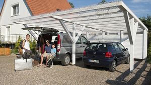 Doppelcarport mit Schuppen bauen - Foto: LivingArt