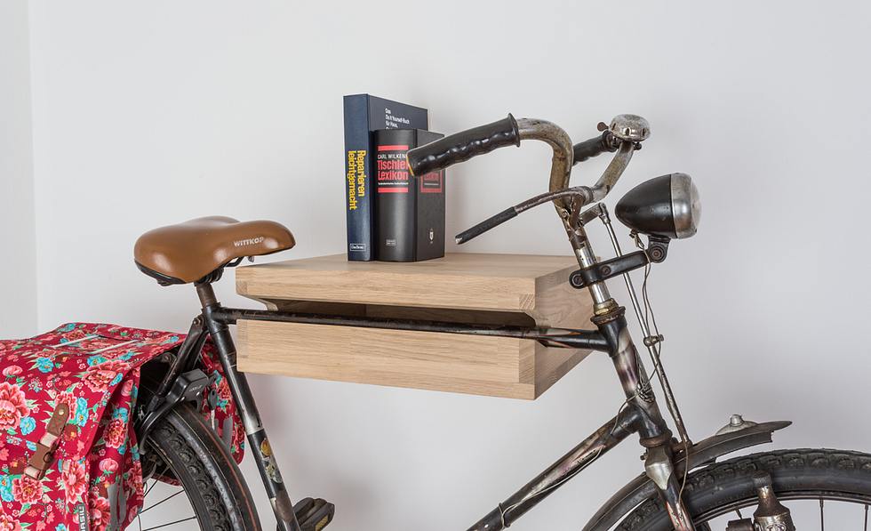 Fahrrad-Wandhalterung aus Holz selber bauen | Selbst