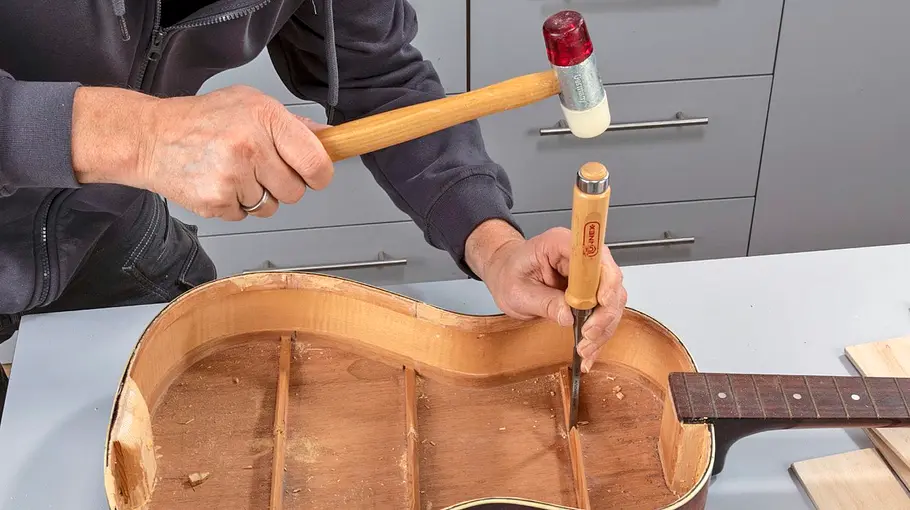 Gitarrenregal selber bauen Gitarrenregal