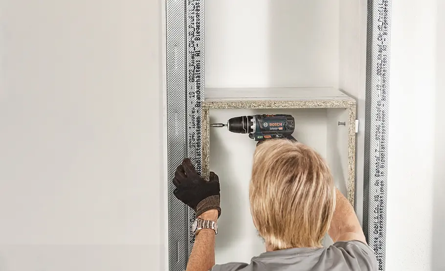 Mediawand mit Knauf-Wandnischen-System bauen