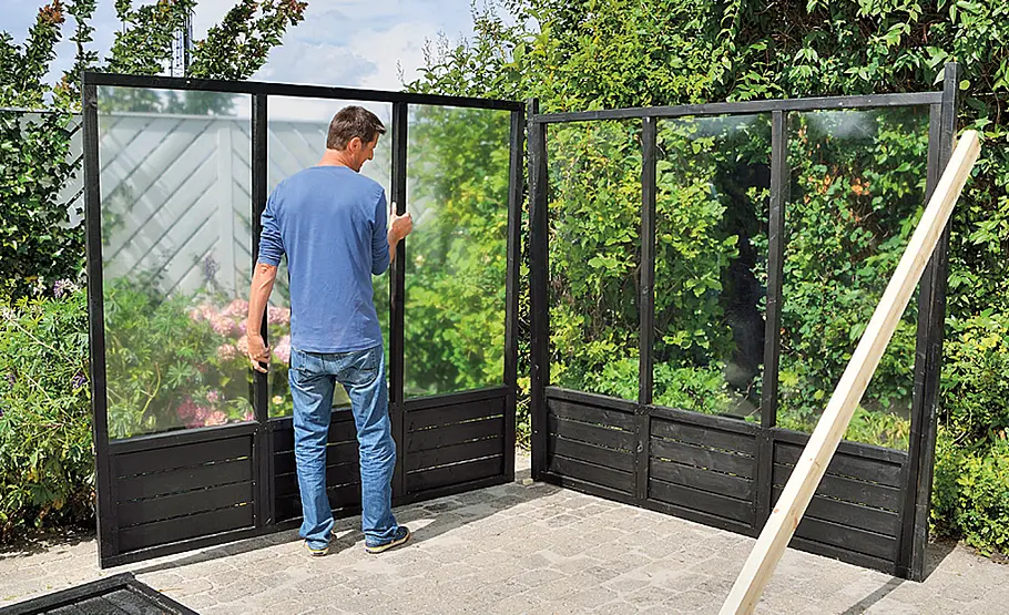 Gewächshaus aus Glas selber bauen