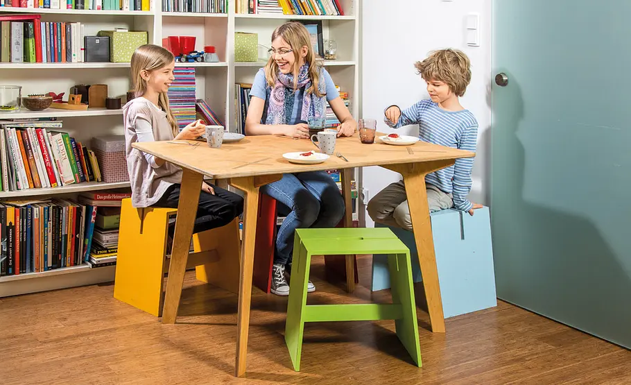 Esstisch zum Stecken selber bauen