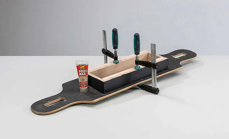 Lampe aus Longboard bauen