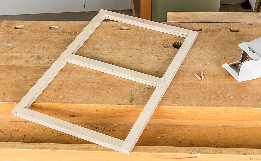 Holzrahmen mit dem DuoDübler