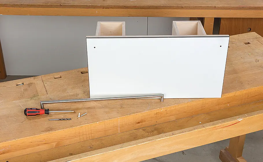 Waschbeckenunterschrank mit Schubladen bauen
