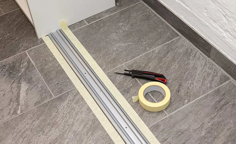 Schiebetüren montieren