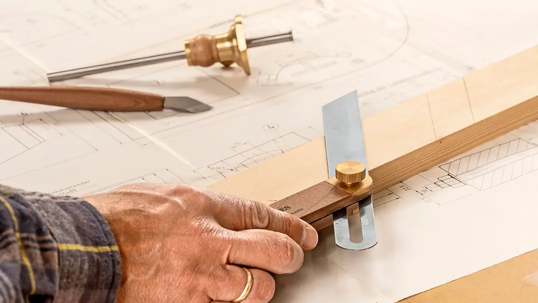 Holz richtig anreißen - Foto: sidm / MMM Holz richtig anreißen - Foto: sidm / MMM