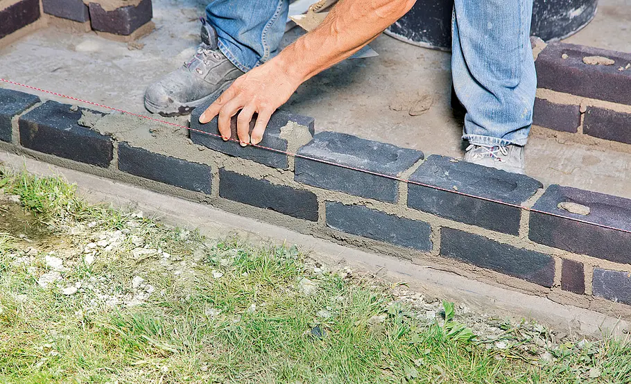 Vollziegel mauern