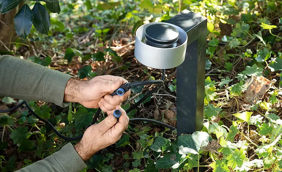 Gartenlampen installieren