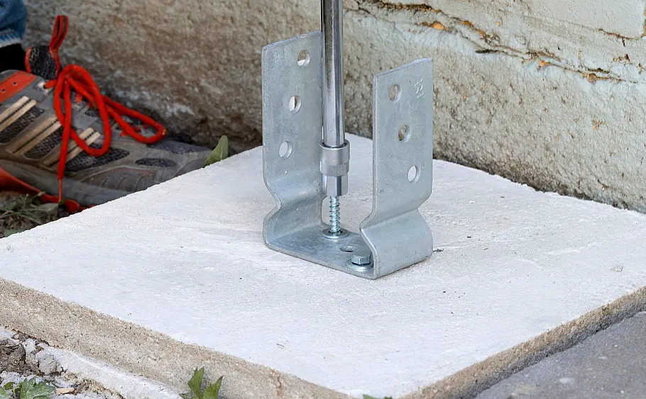 Pfostenfundament bauen