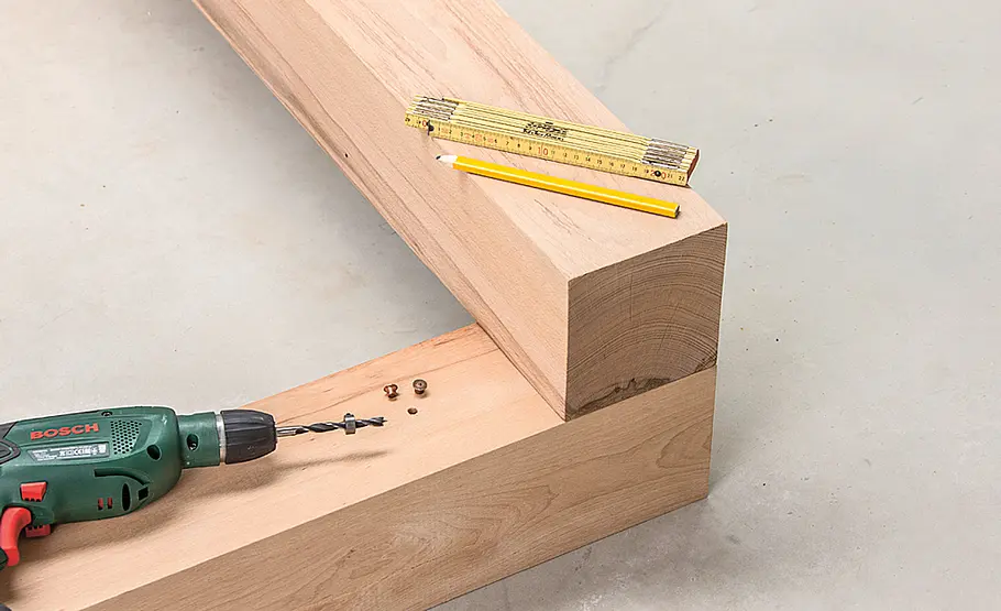 Balkenbett selber bauen