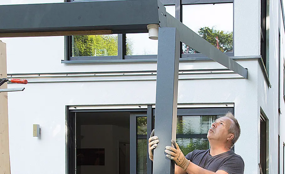 Terrassendach aus Aluminium selber bauen