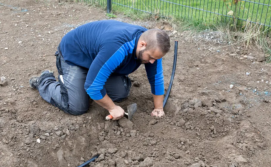 Wasserleitung verlegen