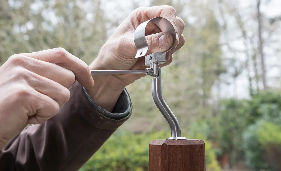 Hochterrasse aus Holz – Geländer