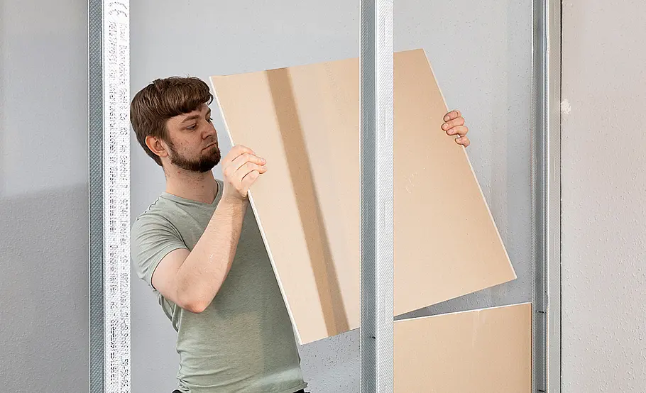 Trockenbauwand als Trennwand