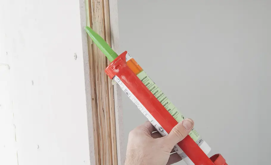 Trennwandbau mit Holzprofilen