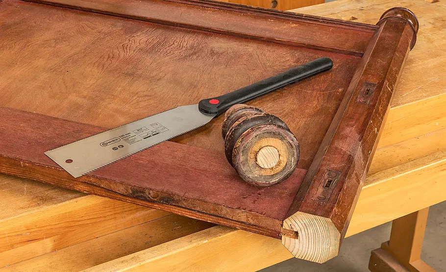 Sessel aus altem Bett bauen