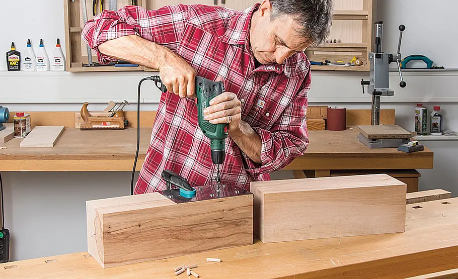 Waschplatz aus Holzbalken bauen