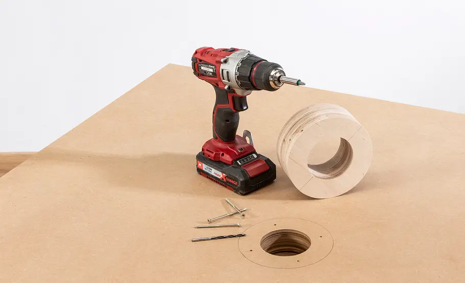 Werkstattschrank mit Maschinenrondell bauen