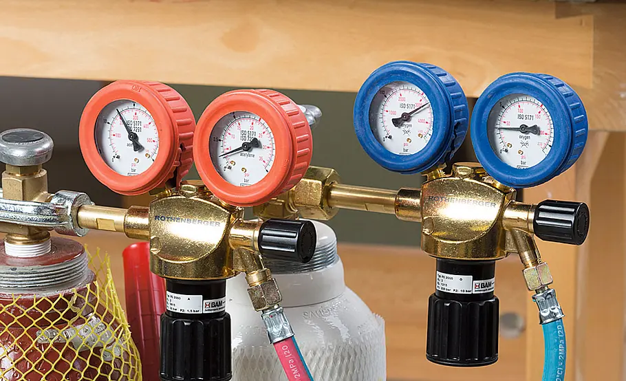 Gasfluss einstellen