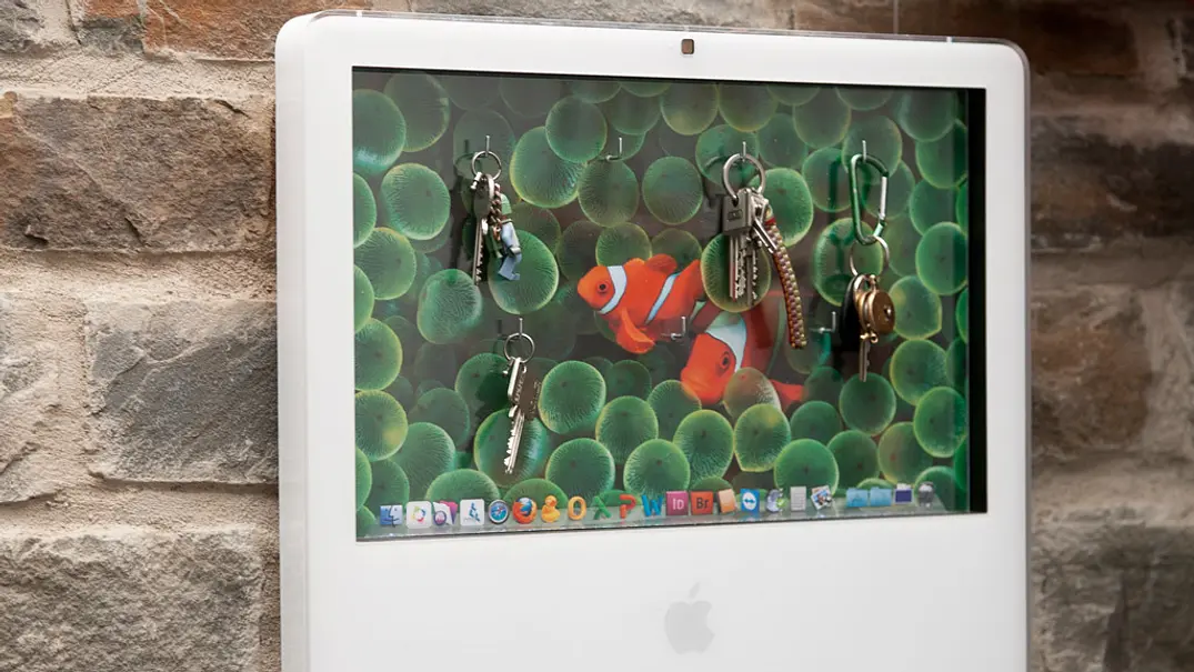 Schlüsselbrett aus iMac selber bauen - Foto: sidm / DW Schlüsselbrett aus iMac selber bauen - Foto: sidm / DW