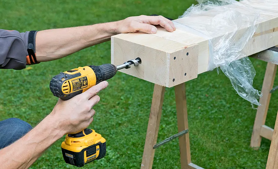Hochterrasse aus Holz – Unterkonstruktion